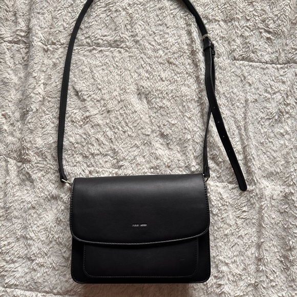 Pixie Mood Handbags - Pixie Mood Black Faux Leather Crossbody Bag
